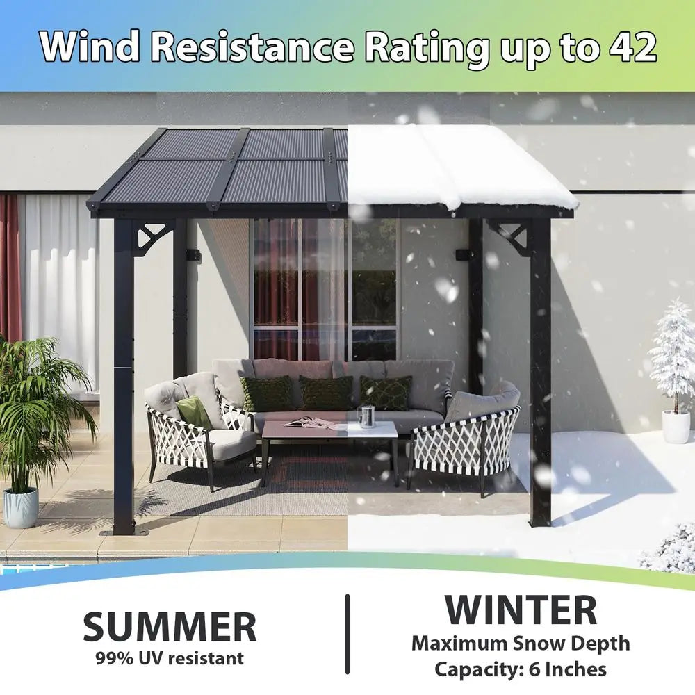 8x 10 Premium Lean-To Gazebo