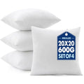 Microfiber Throw Pillow Inserts, Pack of 4