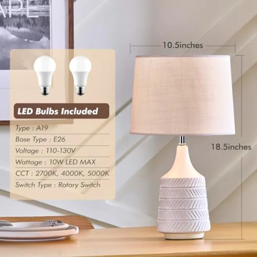 Ceramic Table Lamps Set of 2