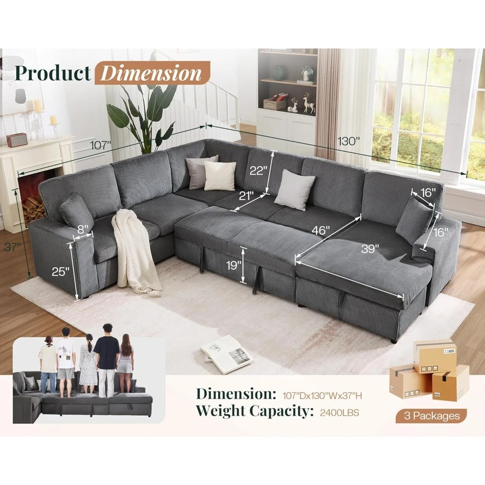 130" Sleeper Sofa