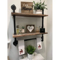Pipe Shelf Bathroom Shelves Wall Mounted