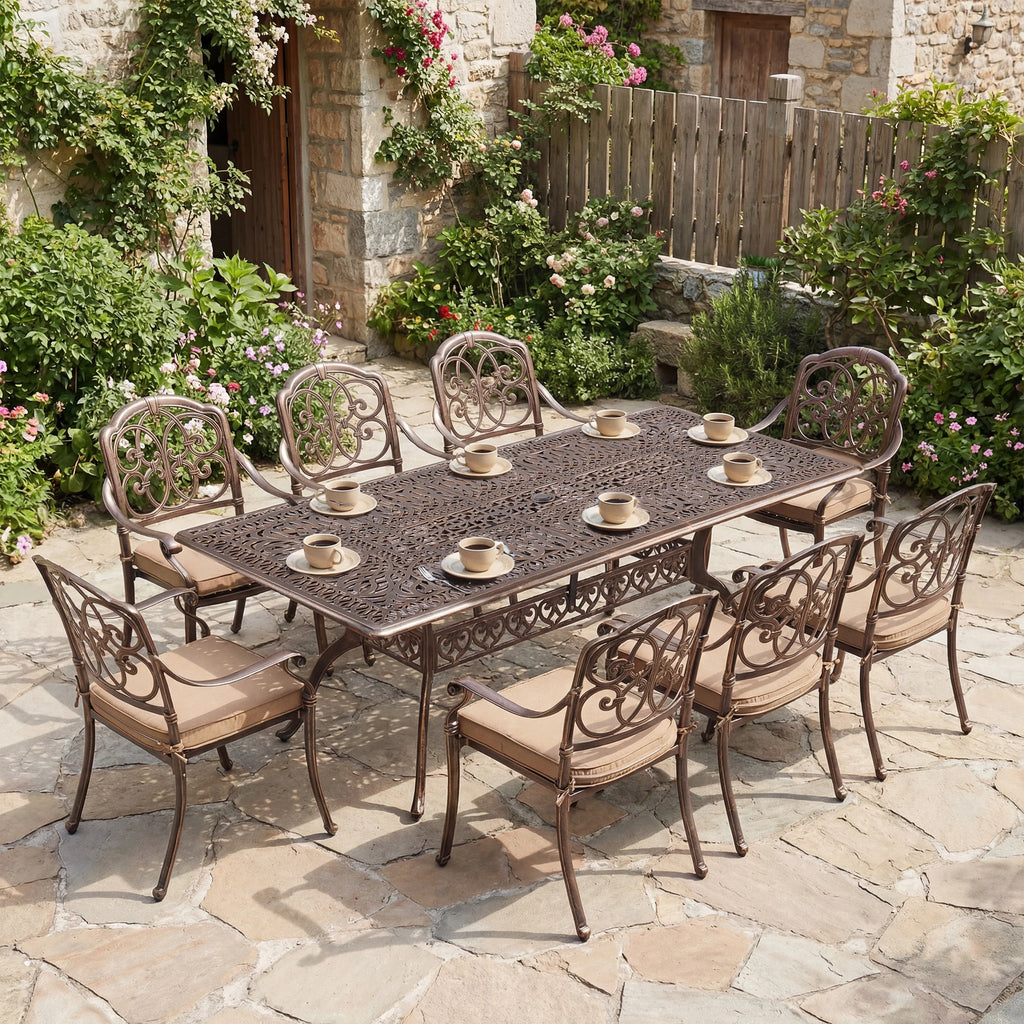 9-Piece Outdoor Patio Dining Set for 8