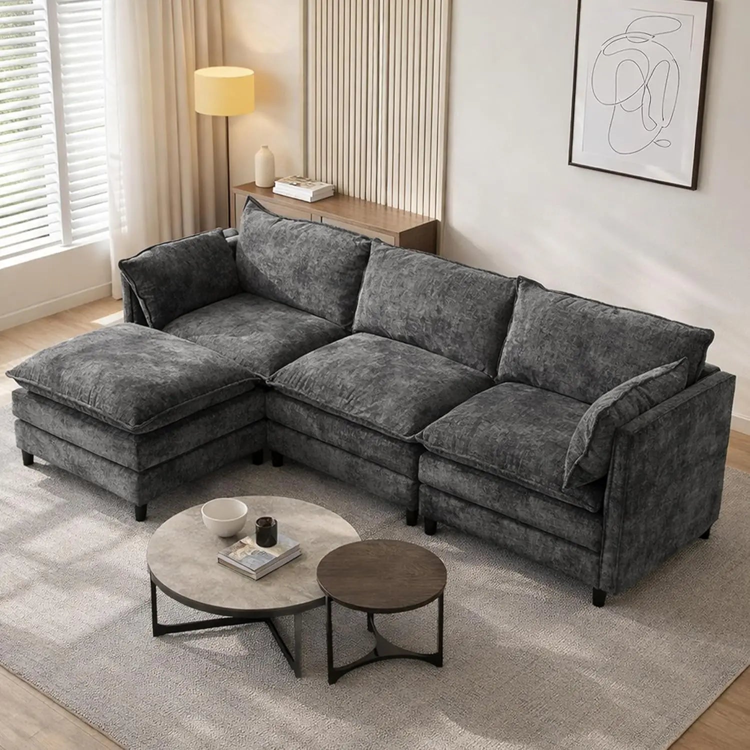 108" L Shaped Couch