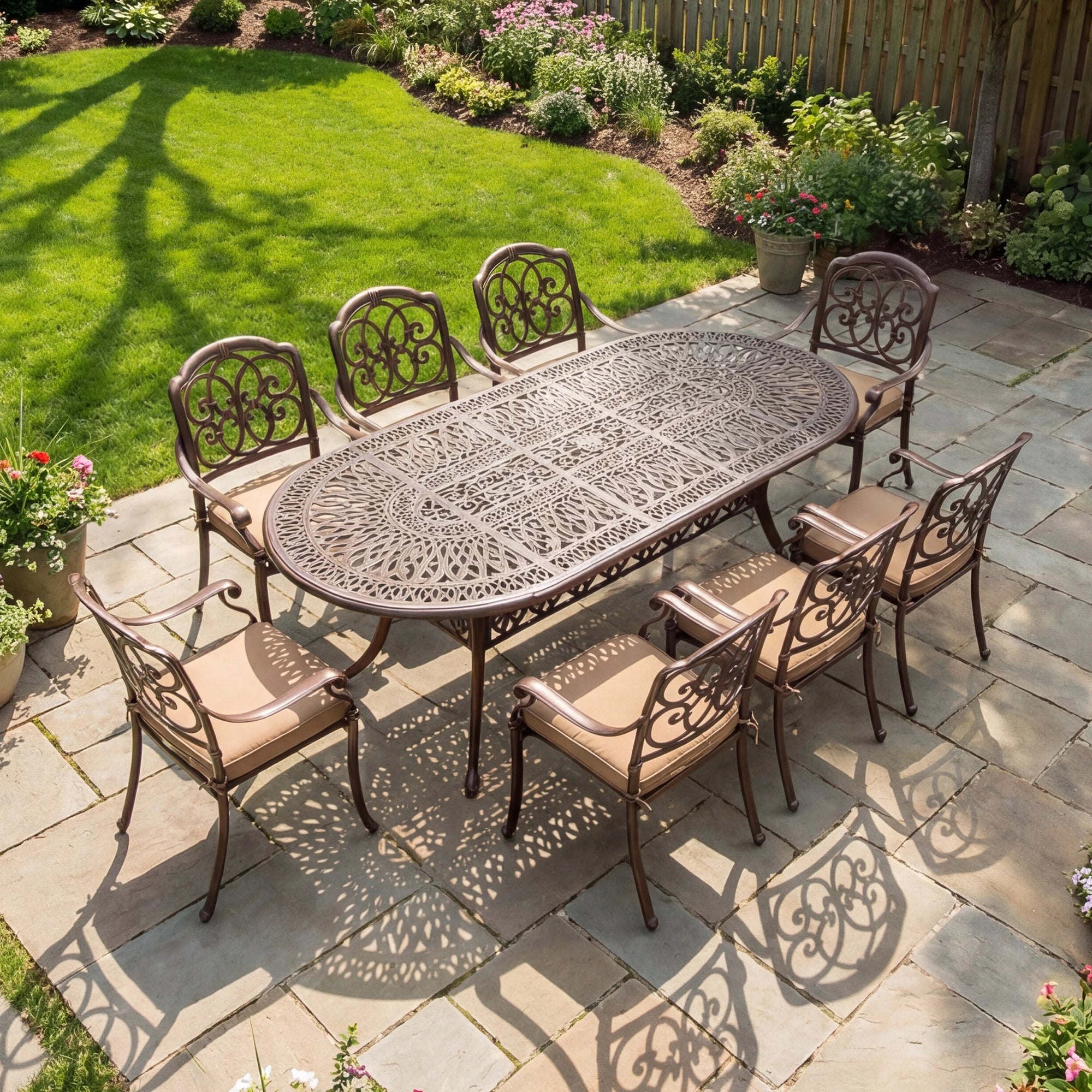 9-Piece Outdoor Patio Dining Set for 8