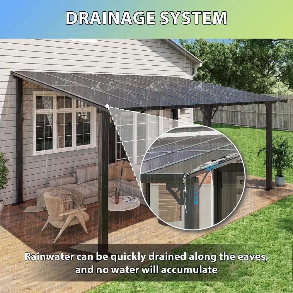 16x 10 Premium Lean-To Gazebo