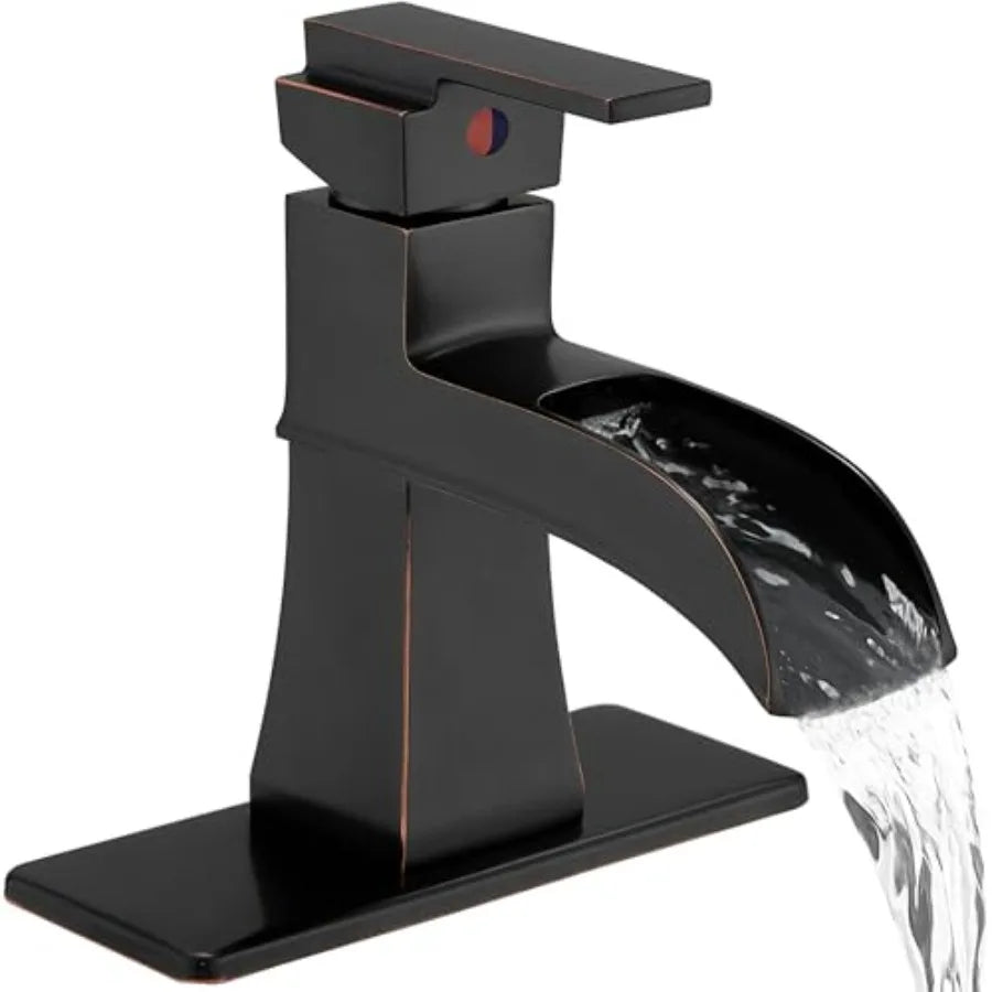 Bathroom Faucet, 1 Hole or 3 Hole Mount