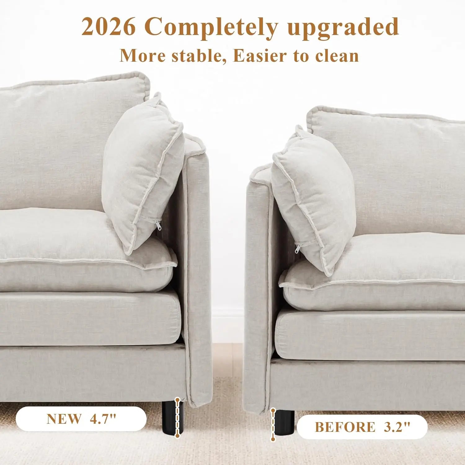 108" L Shaped Couch