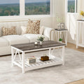Modern Farmhouse Coffee Table with Storage