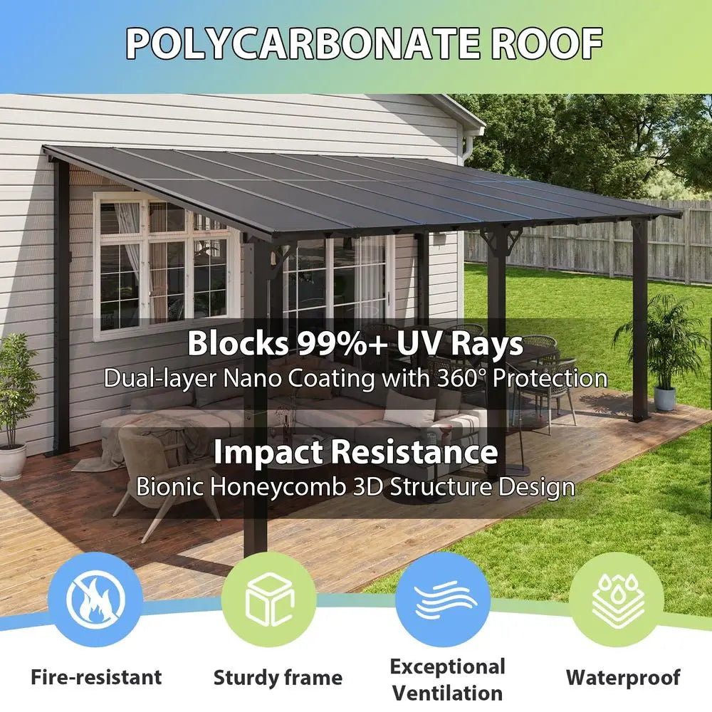 16x 10 Premium Lean-To Gazebo