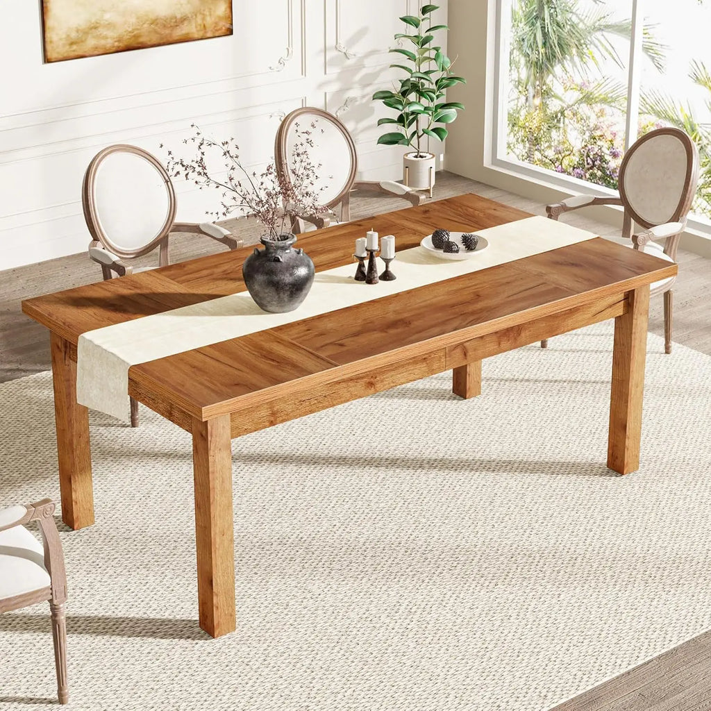 Farmhouse Dining Table for 6-8