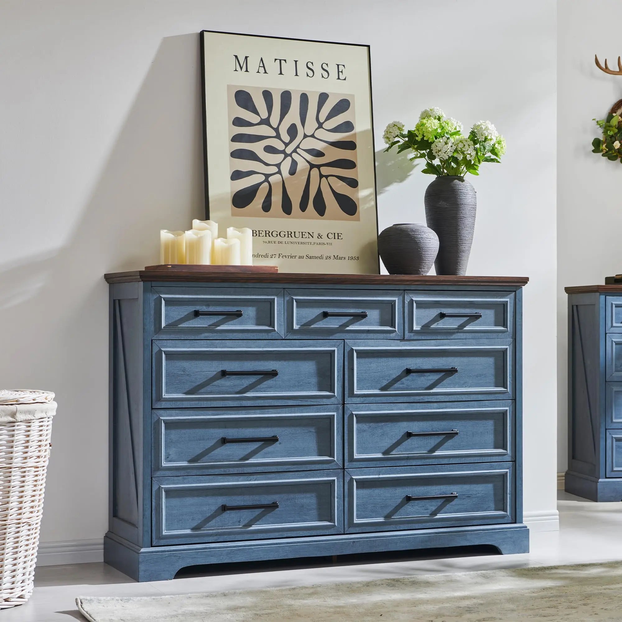 52" Farmhouse Dresser