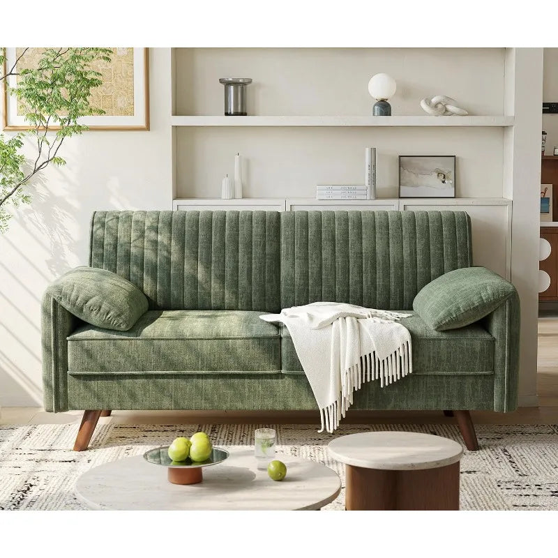 64.5" Chenille Loveseat Sofa