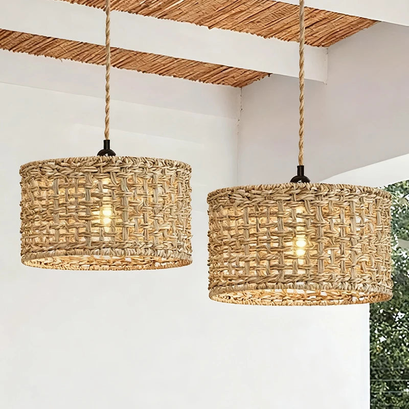 Wicker Rattan Pendant Lamp