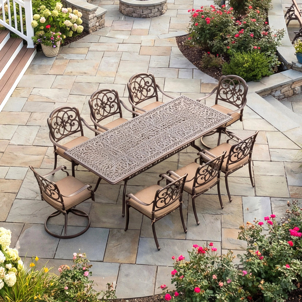 9-Piece Outdoor Patio Dining Set for 8