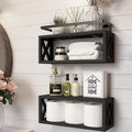 Floating Shelves with Guardrail