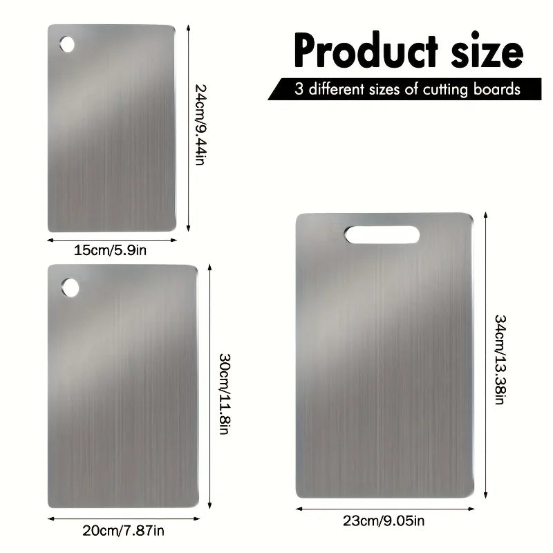 Stainless Steel 3pcs Cutting Boards