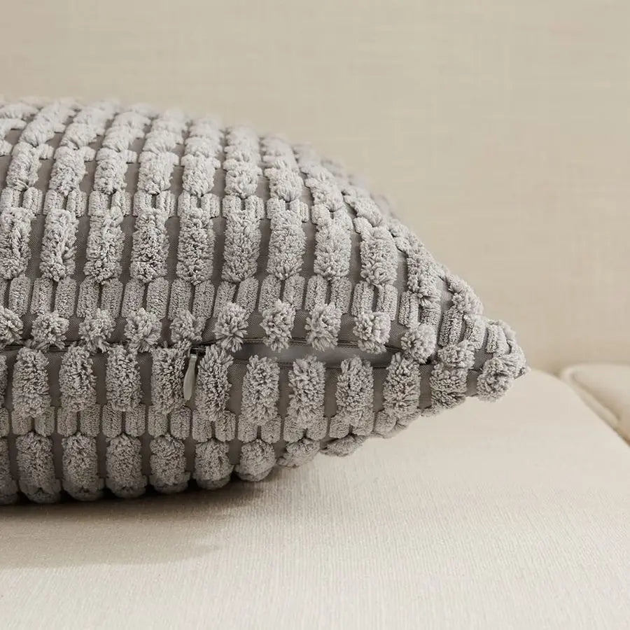 4 Packs Neutral Decorative Throw Pillow Covers 22x22