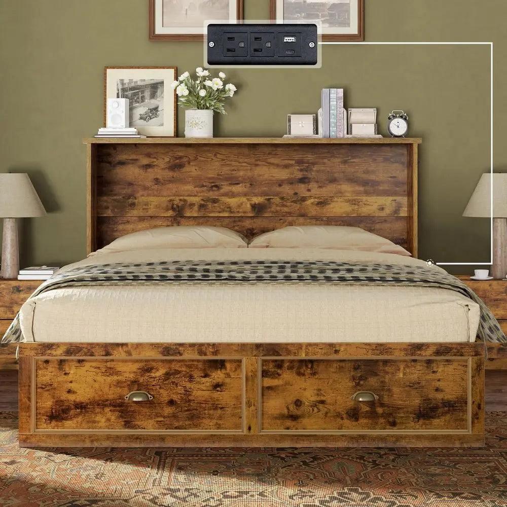 Farmhouse Queen Size Murphy Bed