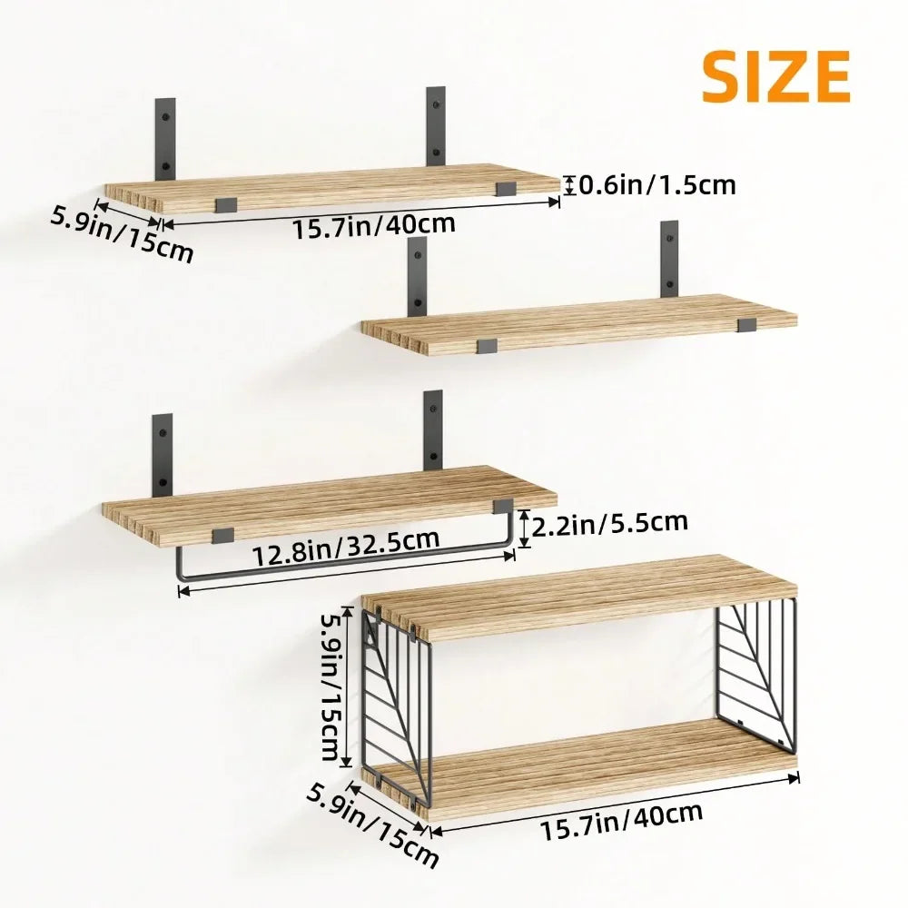 Farmhouse Tier Bathroom Floating Shelves