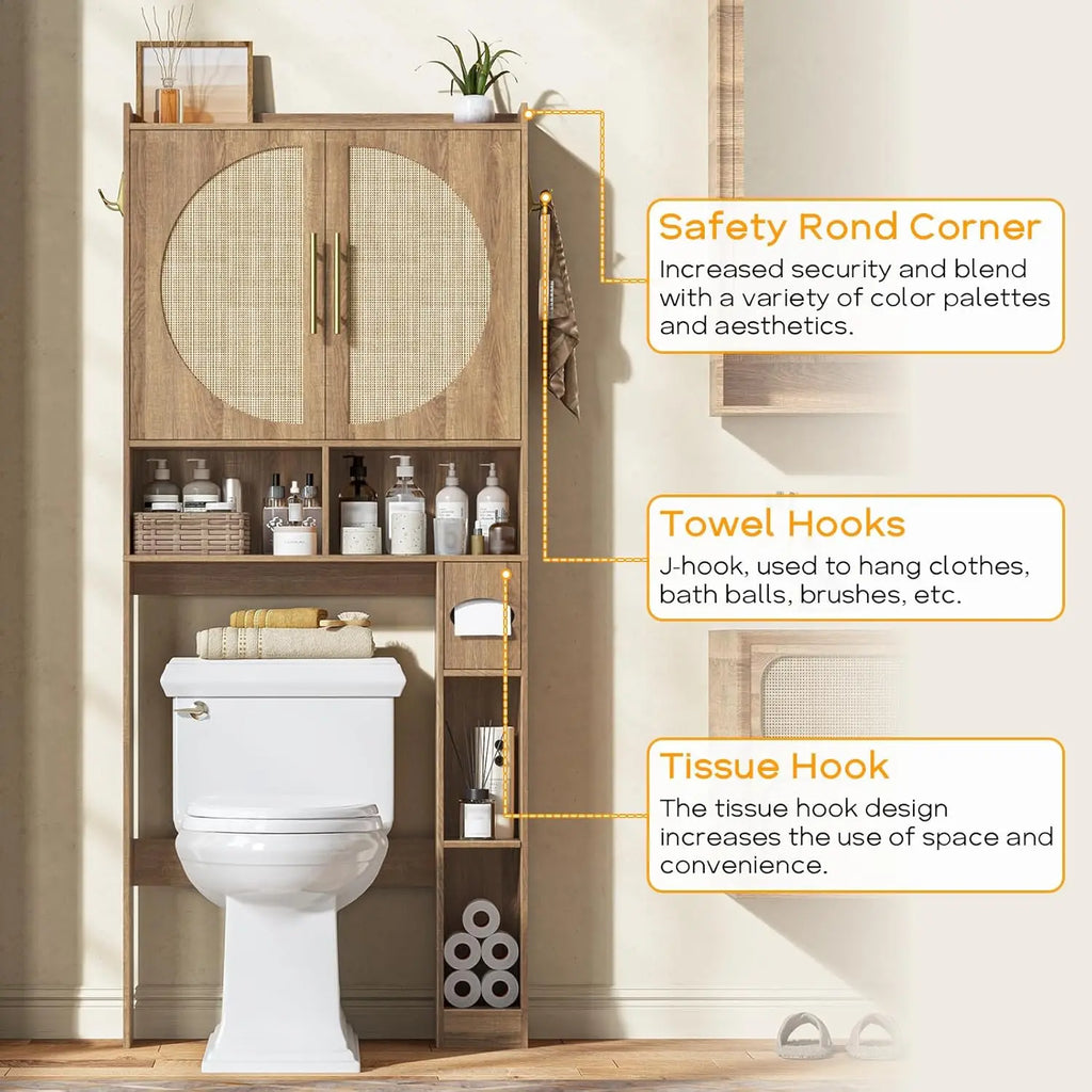 Over The Toilet Farmhouse Storage Cabinet