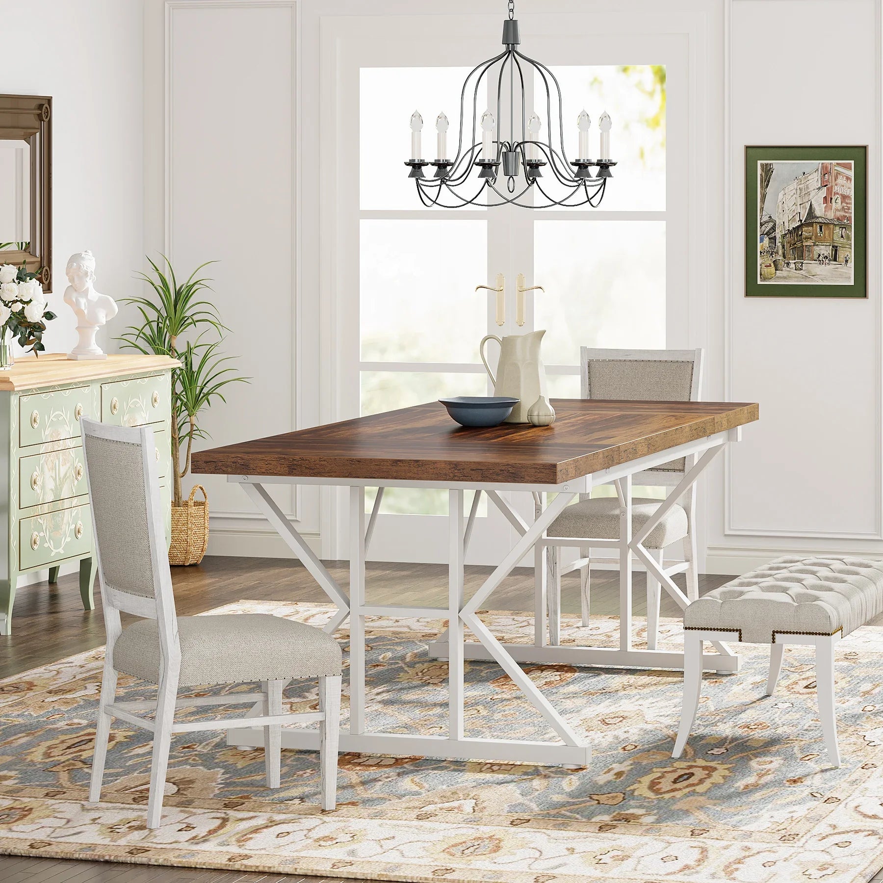 70.8" Dining Table for 6