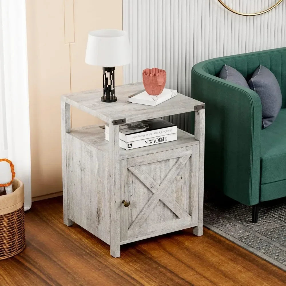 New-Farmhouse Nightstand Set Of 2
