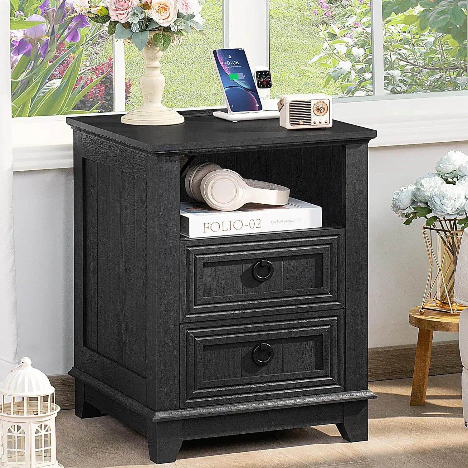 18" Farmhouse Nightstand