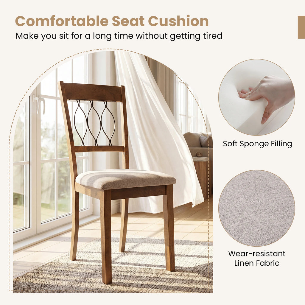 Fabric Dining Chair Set of 2