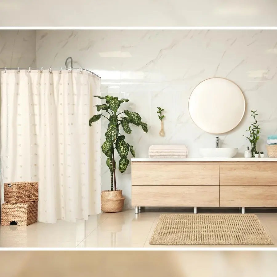 3 Pcs Farmhouse Bathroom Shower Curtain Set