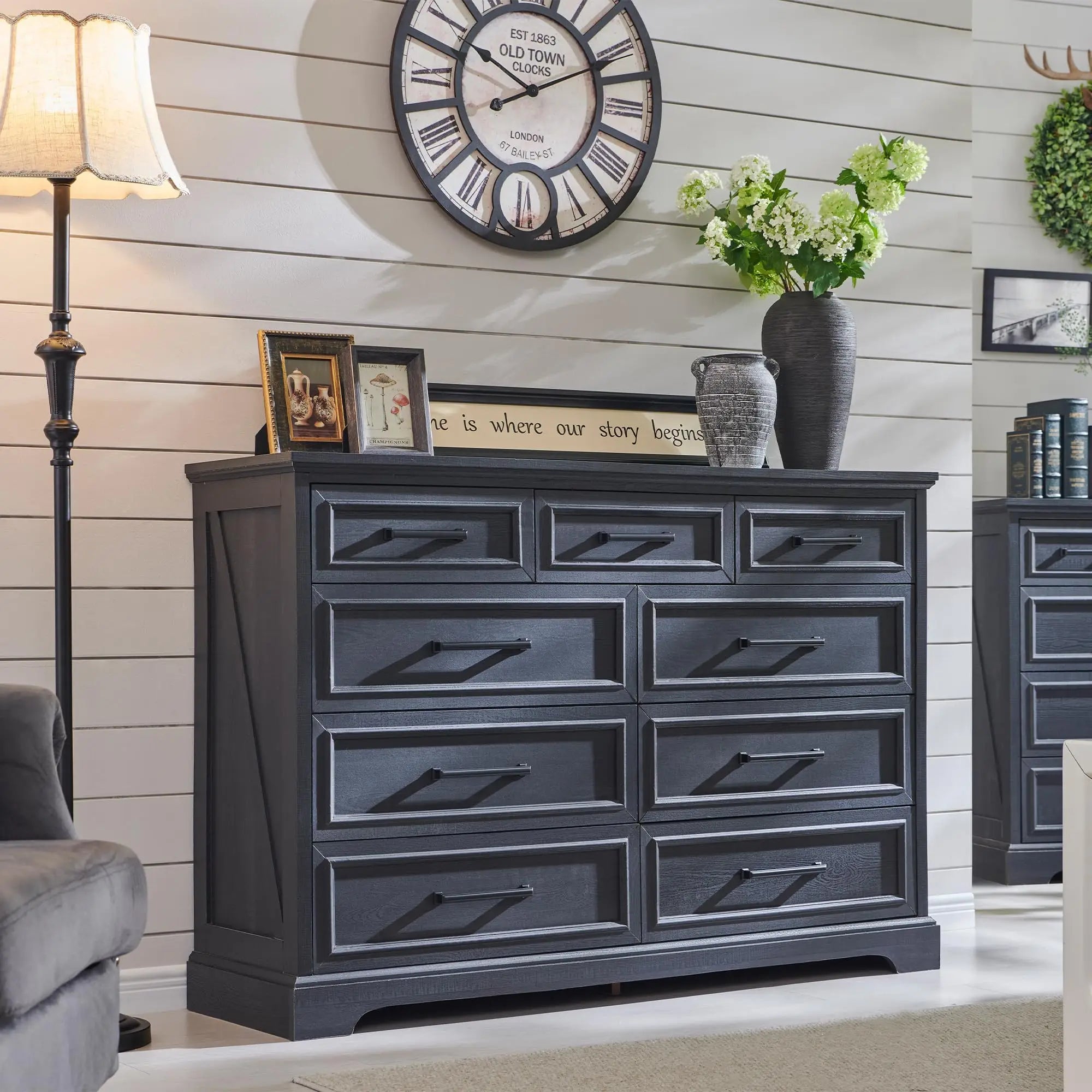 52" Farmhouse Dresser