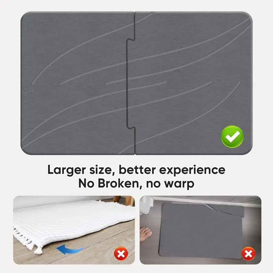 31.5 x 20" Stone Bath Mat