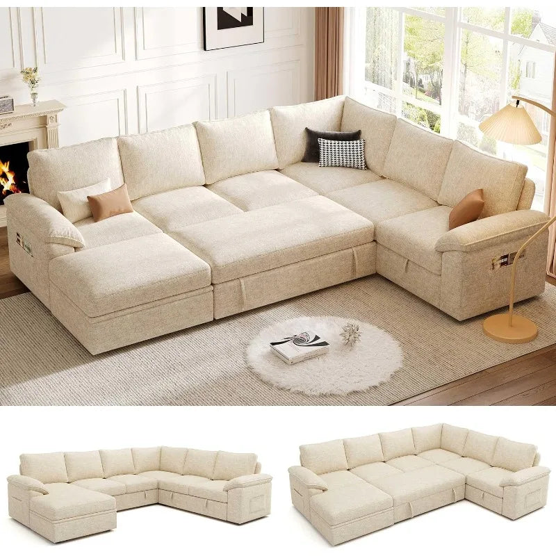 108 Inch Sectional Sleeper Sofa