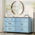 Farmhouse 54" 7 Drawers Dresser