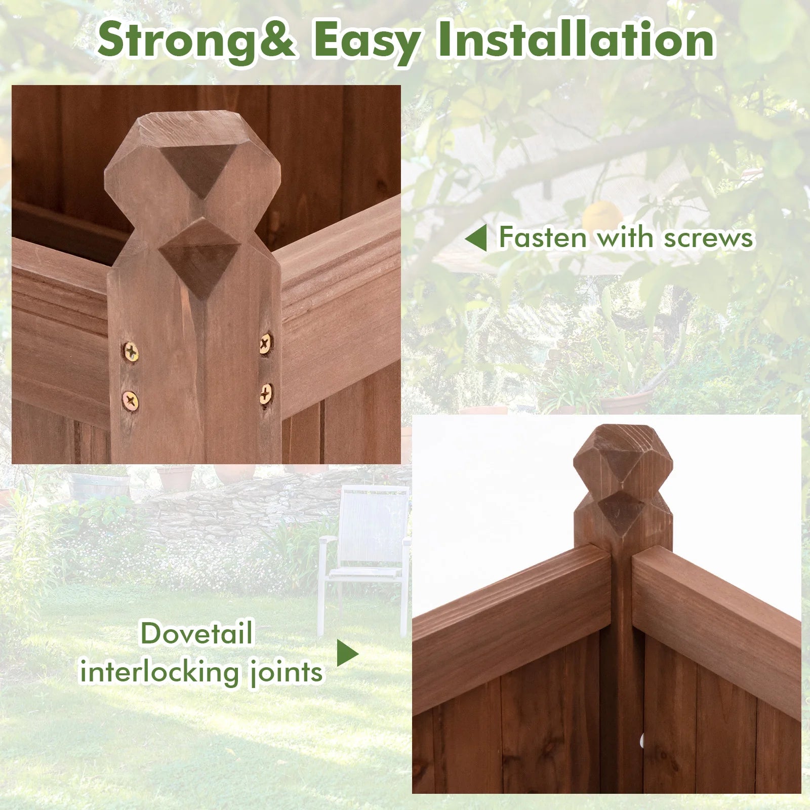 Wooden Raised Garden Bed
