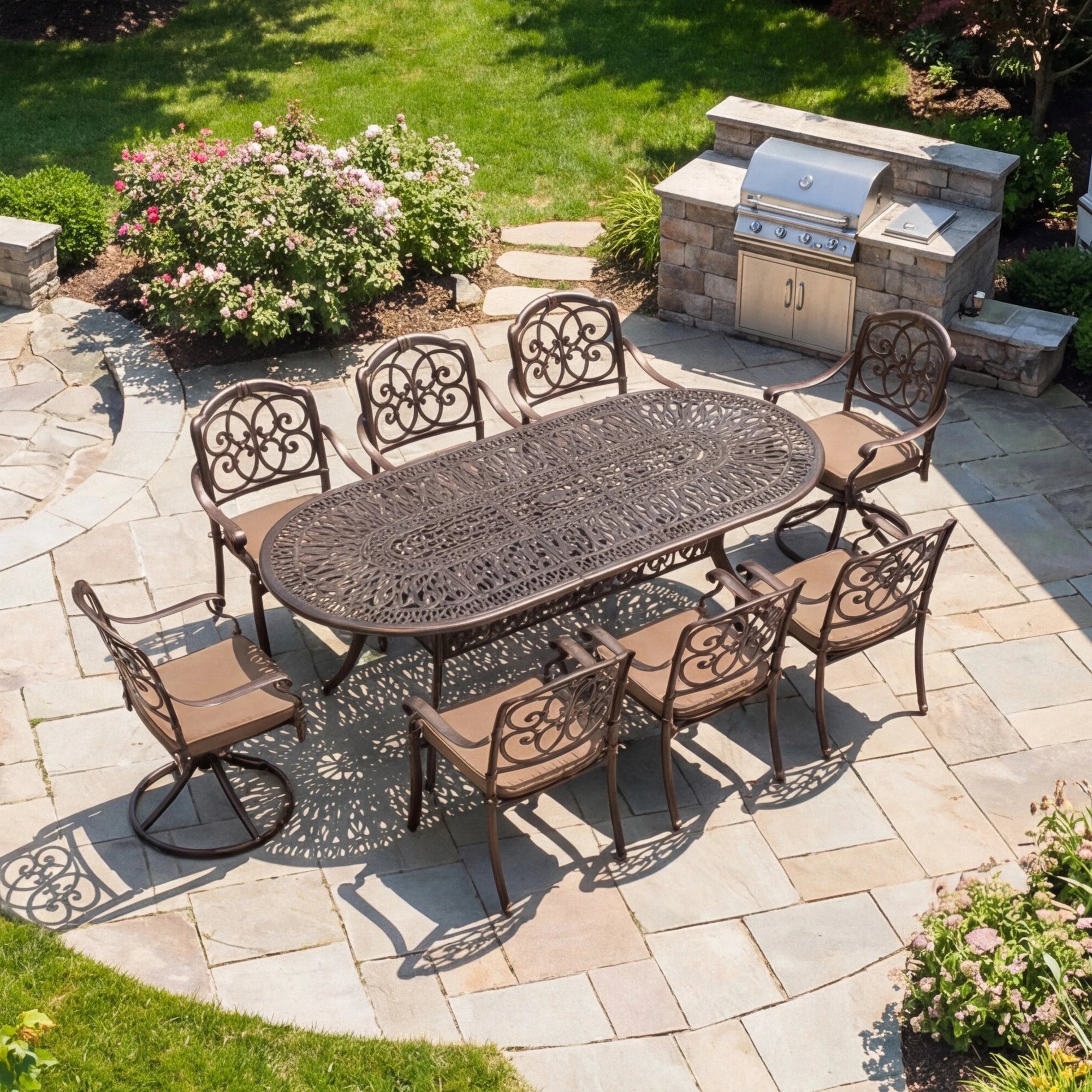 9-Piece Outdoor Patio Dining Set for 8