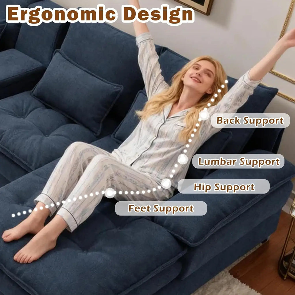 130" Modular Sectional Sofa