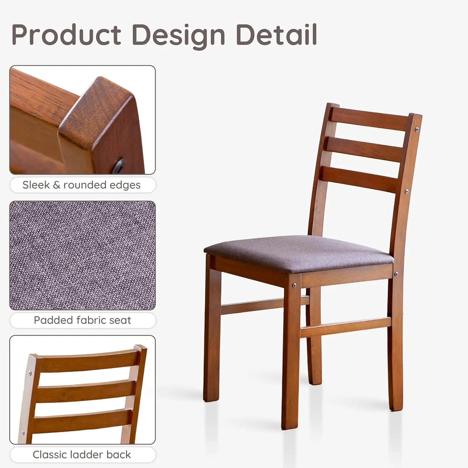Modern Farmhouse Kitchen Dining Room Chair Set of 4
