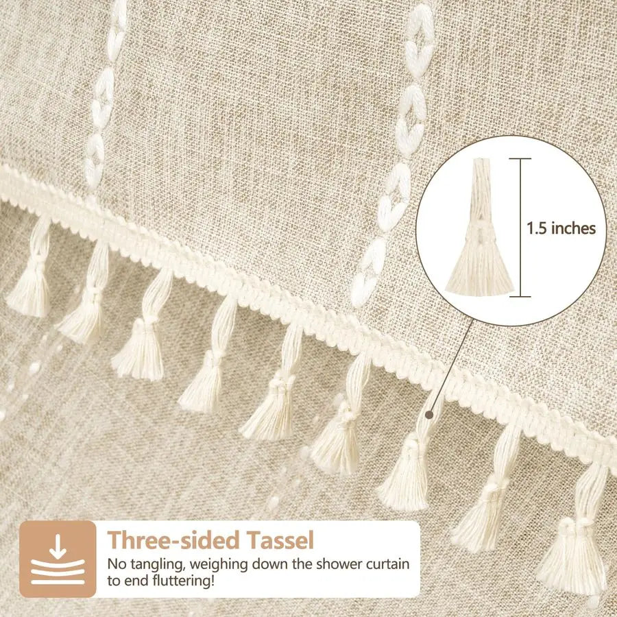 72 x 76" Farmhouse Shower Curtain