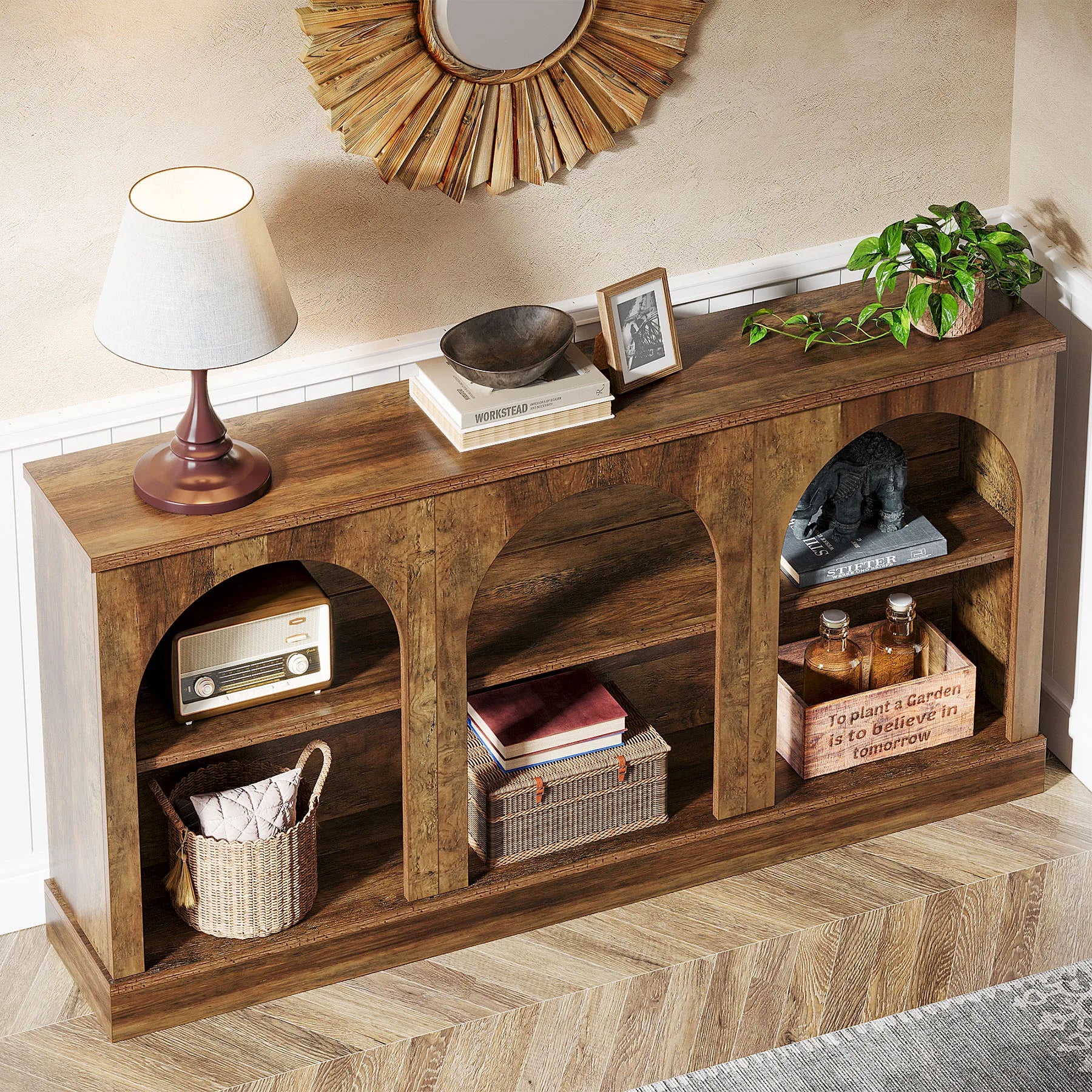 Farmhouse Console Table, 63-Inch