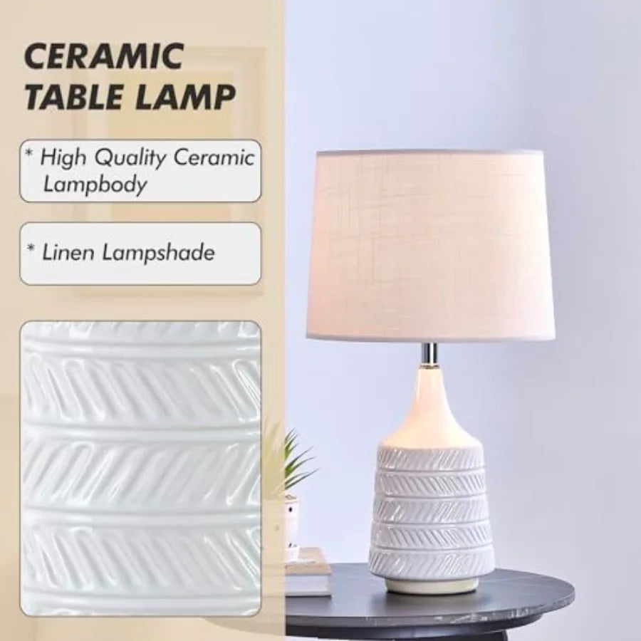 Ceramic Table Lamps Set of 2