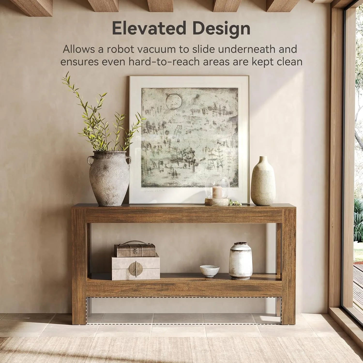 63" Narrow Long Console Table